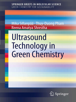 cover image of Ultrasound Technology in Green Chemistry